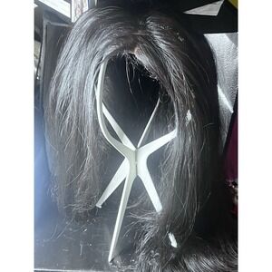 Janet Collection Synthetic Natural Straight Dark Brown Classic Wig